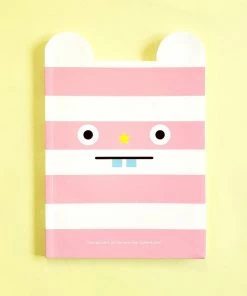 Stationery Ssueim & Cclim: Funny Mouth Notebook (Pink Stripes)