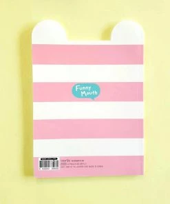 Stationery Ssueim & Cclim: Funny Mouth Notebook (Pink Stripes)