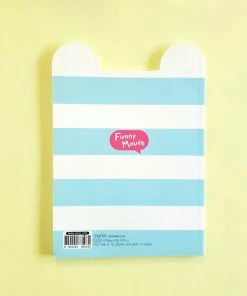 Ssueim & Cclim: Funny Mouth Notebook (Blue Stripes) Stationery