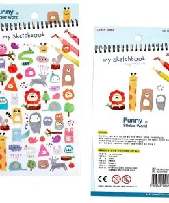 Bcmini Stationery Funny Sticker World: My Sketchbook