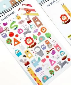 Bcmini Stationery Funny Sticker World: My Sketchbook