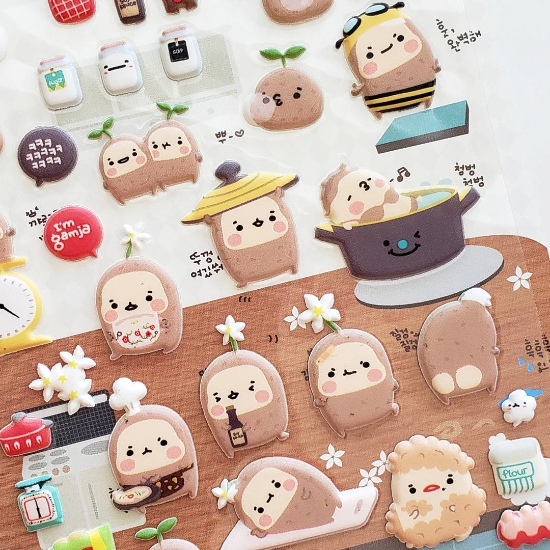Best Pirce 𧨠Bcmini Suatelier Stickers: Gamja (Potato) β 1 Bcmini Suatelier Stickers: Gamja (Potato)
