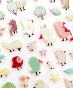 Bcmini Stationery Funny Sticker World: A Little Bird