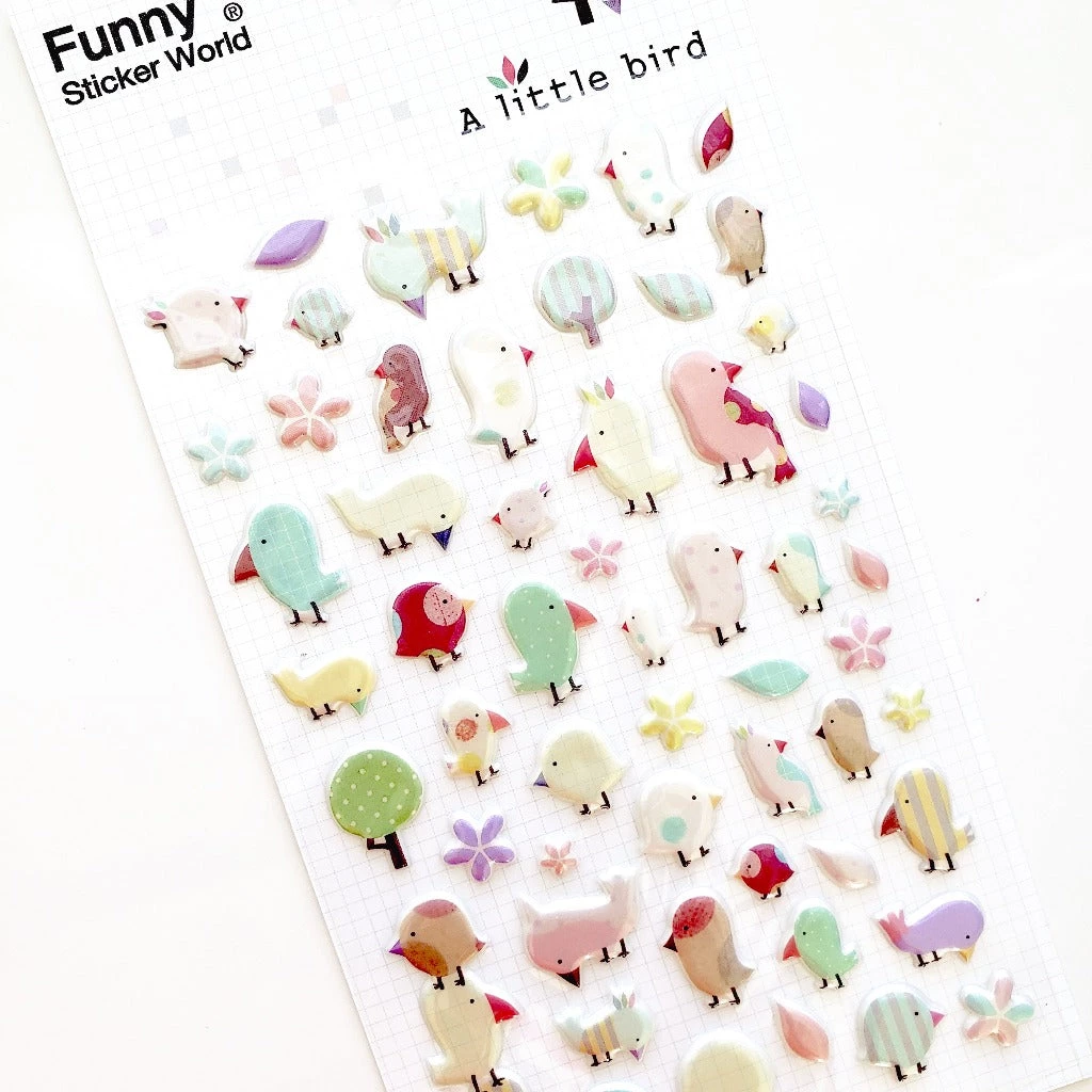 Best deal ✔️ Bcmini Stationery Funny Sticker World: A Little Bird 😍 2 Bcmini Stationery Funny Sticker World: A Little Bird