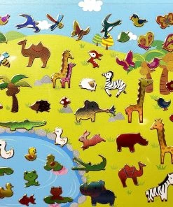 Bcmini Stationery Funny Sticker World: Wild Animals