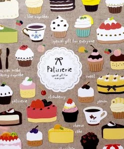 Bcmini Funny Sticker World: Patisserie Stationery