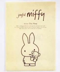 Morning Glory Stationery Miffy: 2 Pocket Plastic Folder (Beige)