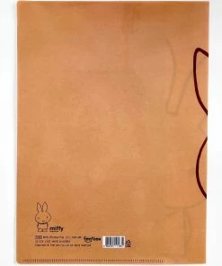 Morning Glory Miffy: 2 Pocket Plastic Folder (Brown) Stationery
