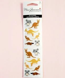 Mrs. Grossman's Paper Co Stationery Mrs. Grossman's Stickers: Playful Kangaroo Pals