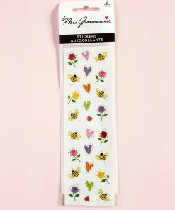 Mrs. Grossman's Paper Co Stationery Mrs. Grossman's Stickers: Petite Hearts And Bees