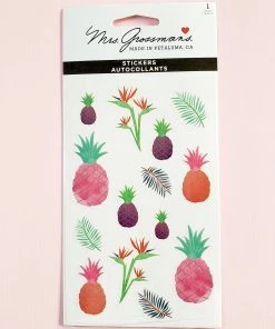 Mrs. Grossman's Paper Co Stationery Mrs. Grossman's Stickers: Watercolor Pineapples