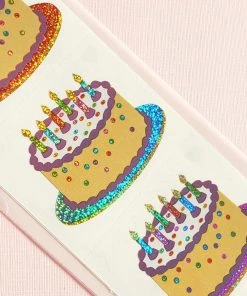 Mrs. Grossman's Paper Co Mrs. Grossman's Stickers: Sparkly Birthday Cakes Stationery