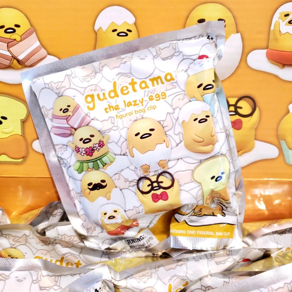 Hot Sale 🤩 Monogram Intl Inc Sanrio Gudetama Vinyl Figural Bag Clip Blind Bag 😀 2 Monogram Intl Inc Sanrio Gudetama Vinyl Figural Bag Clip Blind Bag
