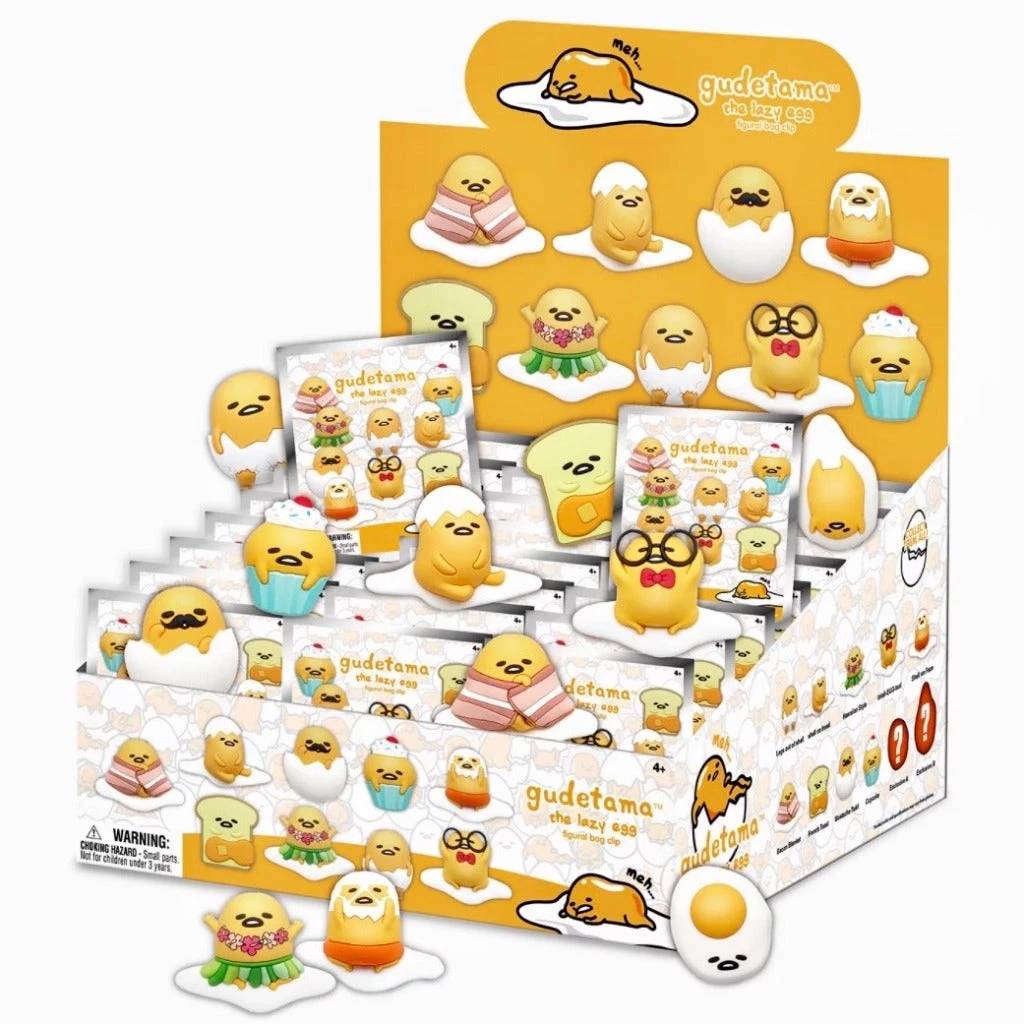Hot Sale 🤩 Monogram Intl Inc Sanrio Gudetama Vinyl Figural Bag Clip Blind Bag 😀 4 Monogram Intl Inc Sanrio Gudetama Vinyl Figural Bag Clip Blind Bag
