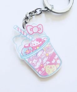 Loungefly X Hello Kitty Slush Bubble Drink Keychain Sanrio