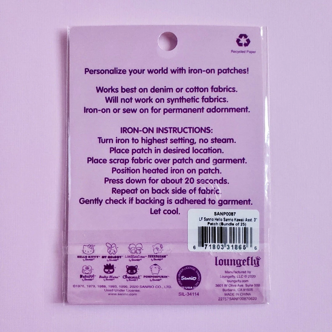 Best Pirce ๐งจ Loungefly X Hello Kitty And Friends Iron-On Patch: Badtz-Maru Purple Bubble โ๏ธ 3 Loungefly X Hello Kitty And Friends Iron-On Patch: Badtz-Maru Purple Bubble