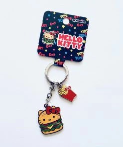 Loungefly X Hello Kitty Snacks Hamburger Enamel Keychain