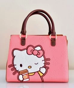 Loungefly X Hello Kitty Pumpkin Spice Latte Wave Crossbody Handbag Sanrio