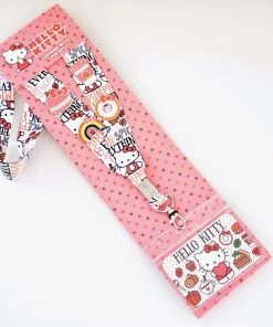 Loungefly X Hello Kitty Pumpkin Spice Lanyard With 4 Pins Sanrio