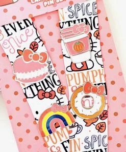 Discount ๐งจ Loungefly X Hello Kitty Pumpkin Spice Lanyard With 4 Pins Sanrio ๐ 5 Loungefly X Hello Kitty Pumpkin Spice Lanyard With 4 Pins Sanrio