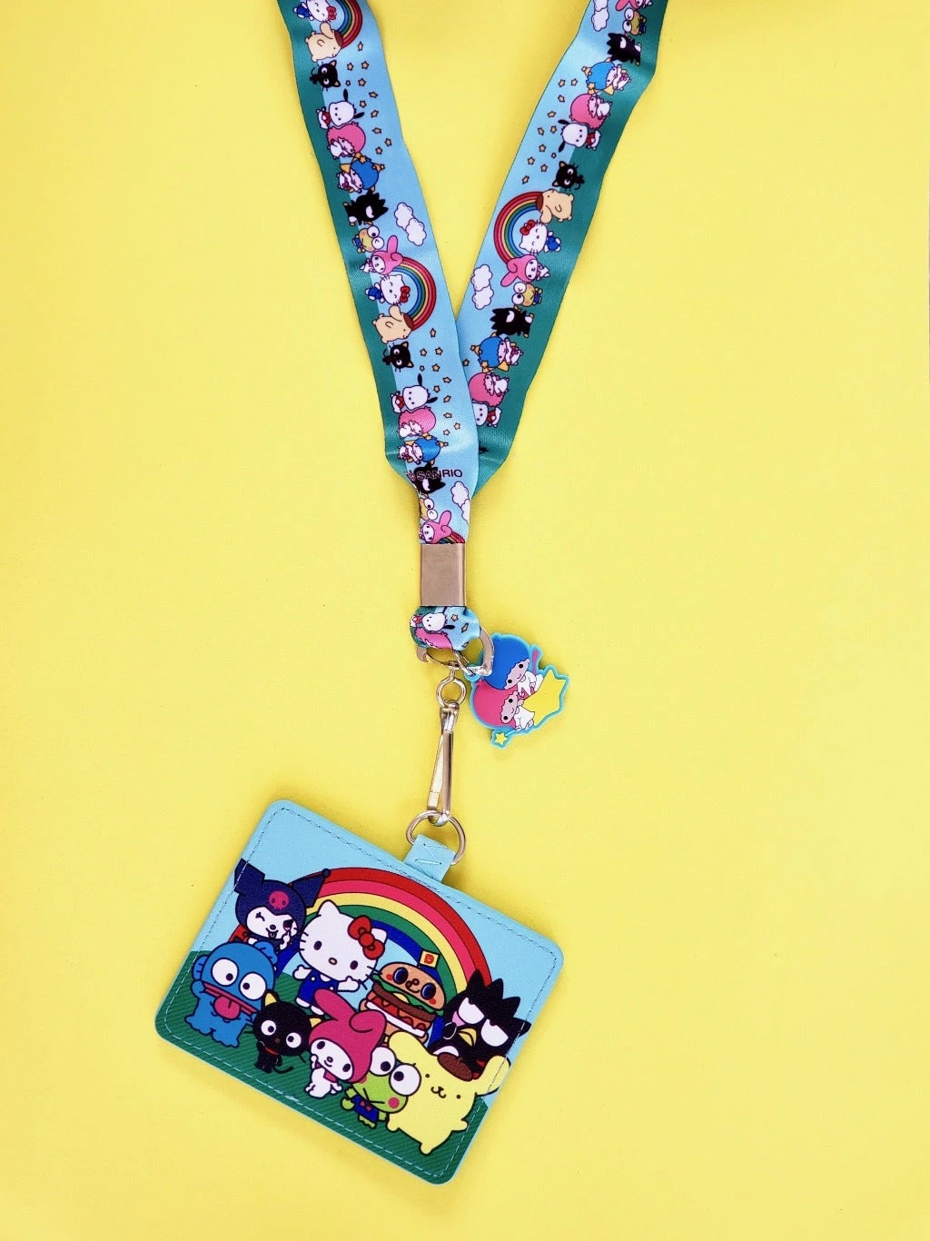Cheapest π Loungefly X Sanrio Friends Rainbow Lanyard With Cardholder βοΈ 1 Loungefly X Sanrio Friends Rainbow Lanyard With Cardholder