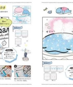 The Cute Stuff San-X Jinbesan Adult Coloring & Lesson Book (Japanese)