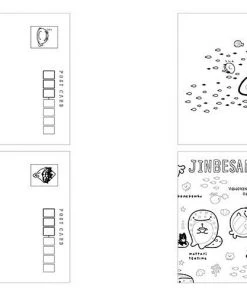 The Cute Stuff San-X Jinbesan Adult Coloring & Lesson Book (Japanese)