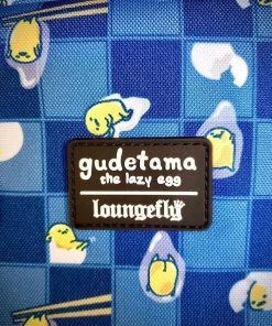 Loungefly X Sanrio Gudetama Chopsticks Lazy Egg AOP Nylon Backpack