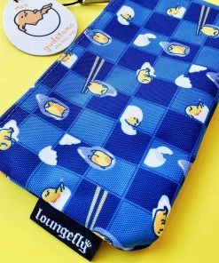 Loungefly X Sanrio Gudetama Chopsticks Lazy Egg AOP Nylon Pouch
