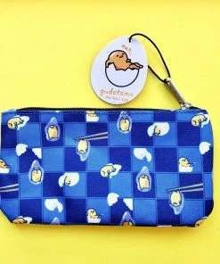 Loungefly X Sanrio Gudetama Chopsticks Lazy Egg AOP Nylon Pouch