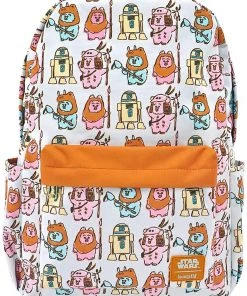 Loungefly X Disney Star Wars Pastel Ewok AOP Nylon Backpack