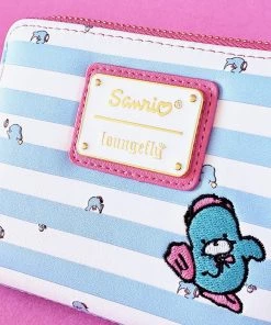 Loungefly X Sanrio: Tuxedosam Striped Zip Around Wallet