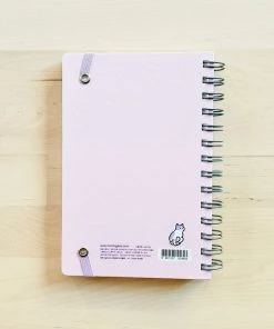Morning Glory Hardcover Scheduler With Elastic Band Closure: Light Pink