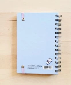 Morning Glory Hardcover Scheduler With Elastic Band Closure: Light Blue