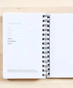 Morning Glory Hardcover Scheduler With Elastic Band Closure: Light Pink