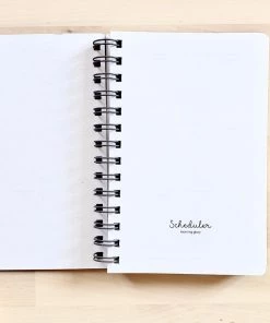 Stationery Morning Glory Hardcover Scheduler With Elastic Band Closure: Light Purple