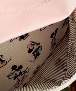 Loungefly X Disney Minnie Mickey AOP Nylon Backpack