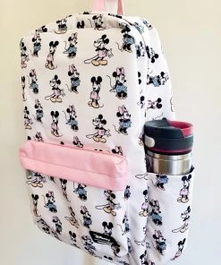Loungefly X Disney Minnie Mickey AOP Nylon Backpack