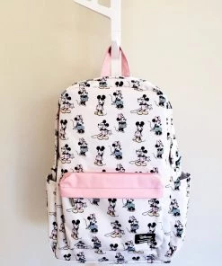 Loungefly X Disney Minnie Mickey AOP Nylon Backpack