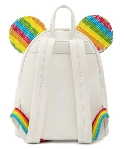 Loungefly X Disney: Minnie Mouse Sequin Rainbow Mini Backpack