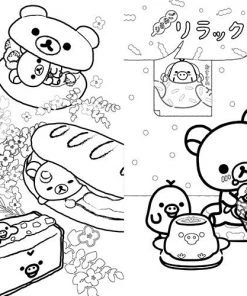 New 😍 The Cute Stuff San-X Rilakkuma Adult Coloring Book & Lesson Book 1 (Japanese) 🎁 13 The Cute Stuff San-X Rilakkuma Adult Coloring Book & Lesson Book 1 (Japanese)