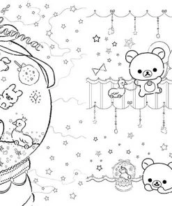 New 😍 The Cute Stuff San-X Rilakkuma Adult Coloring Book & Lesson Book 1 (Japanese) 🎁 15 The Cute Stuff San-X Rilakkuma Adult Coloring Book & Lesson Book 1 (Japanese)