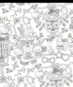 Hot Sale π Sanrio SMILE! Character Adult Coloring Book π― 8 Sanrio SMILE! Character Adult Coloring Book