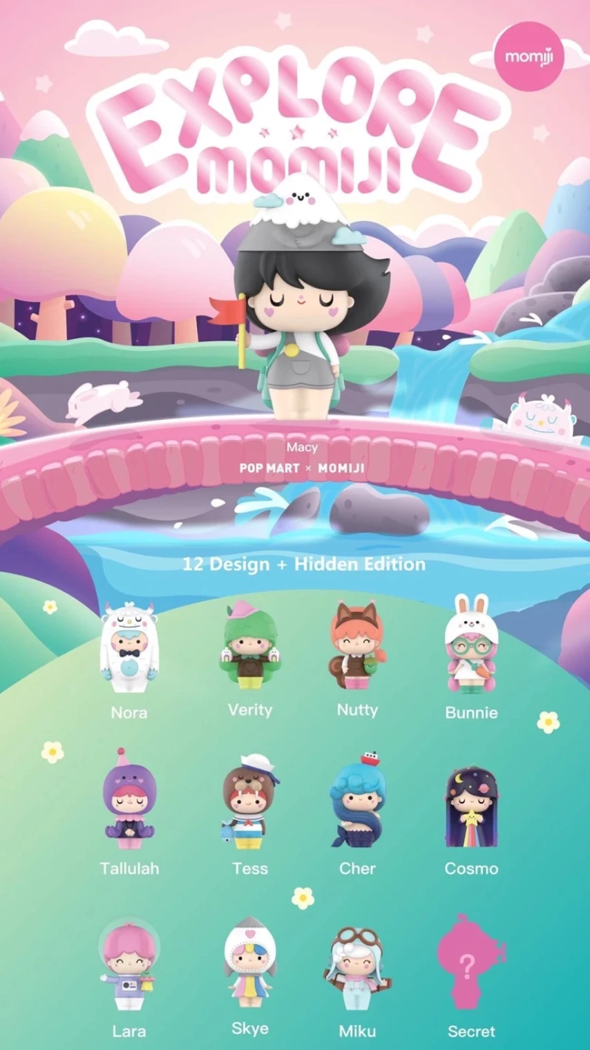 Cheapest β EE Distribution POP MART X Momiji Explore Series Blind Box 𧨠3 EE Distribution POP MART X Momiji Explore Series Blind Box