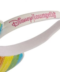 Loungefly X Disney: Minnie Mouse Sequin Rainbow Ears Headband