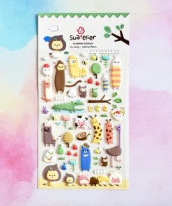 Bcmini Suatelier Stickers: Animal Farm Stationery