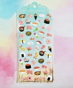 Bcmini Nekoni Stickers: Sakura & Sushi