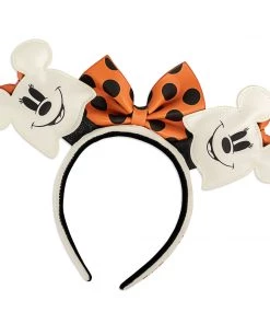 Loungefly X Disney Minnie Mouse Ghost Glow In The Dark Ears Headband
