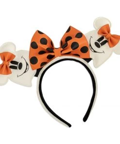 Loungefly X Disney Minnie Mouse Ghost Glow In The Dark Ears Headband