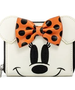 Loungefly X Disney: Minnie Mouse Ghost Glow In The Dark Zip Around Wallet